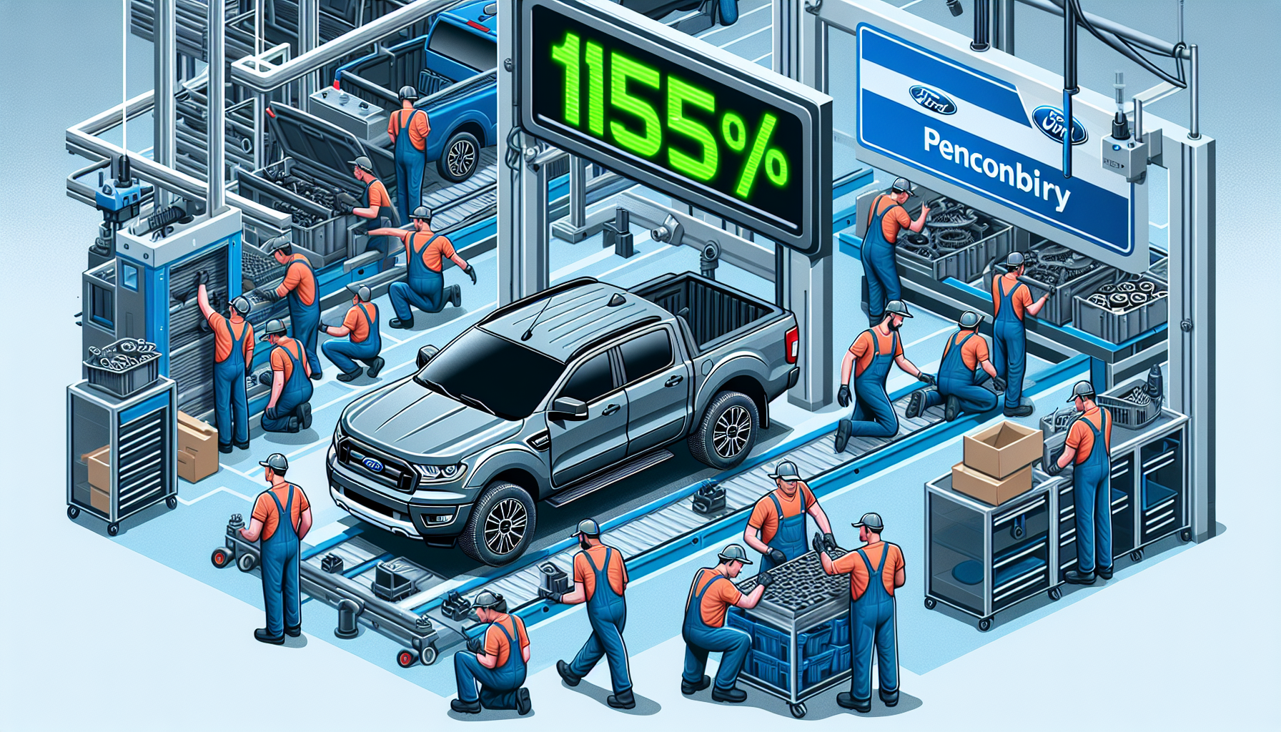 Ford planeja aumento significativo na produção da Ranger: crescimento de 15% previsto para o próximo ano. Novidades para os apaixonados por picapes!