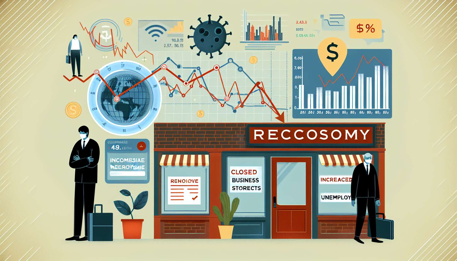 Perspectivas sombrias: Economia desacelera e especialistas alertam para possível recessão técnica, impactando o mercado e o crescimento econômico do país.