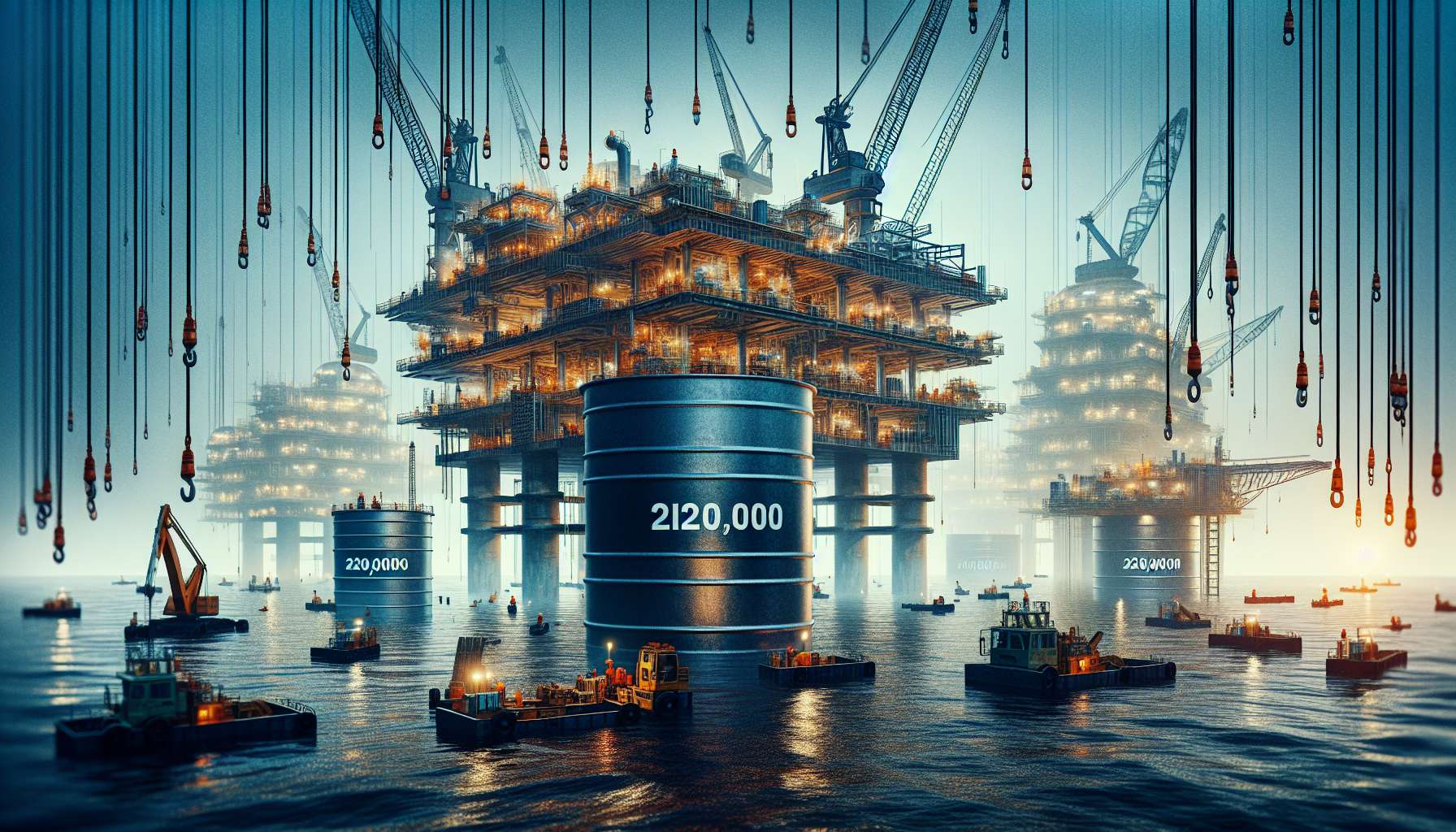 Desafios e Custos na Construção de Plataformas de Petróleo: Investimento Superior a R$ 16 Milhões Potencializa Produção de 220 Mil Barris Diários, Impulsionando o Setor Energético e Econômico