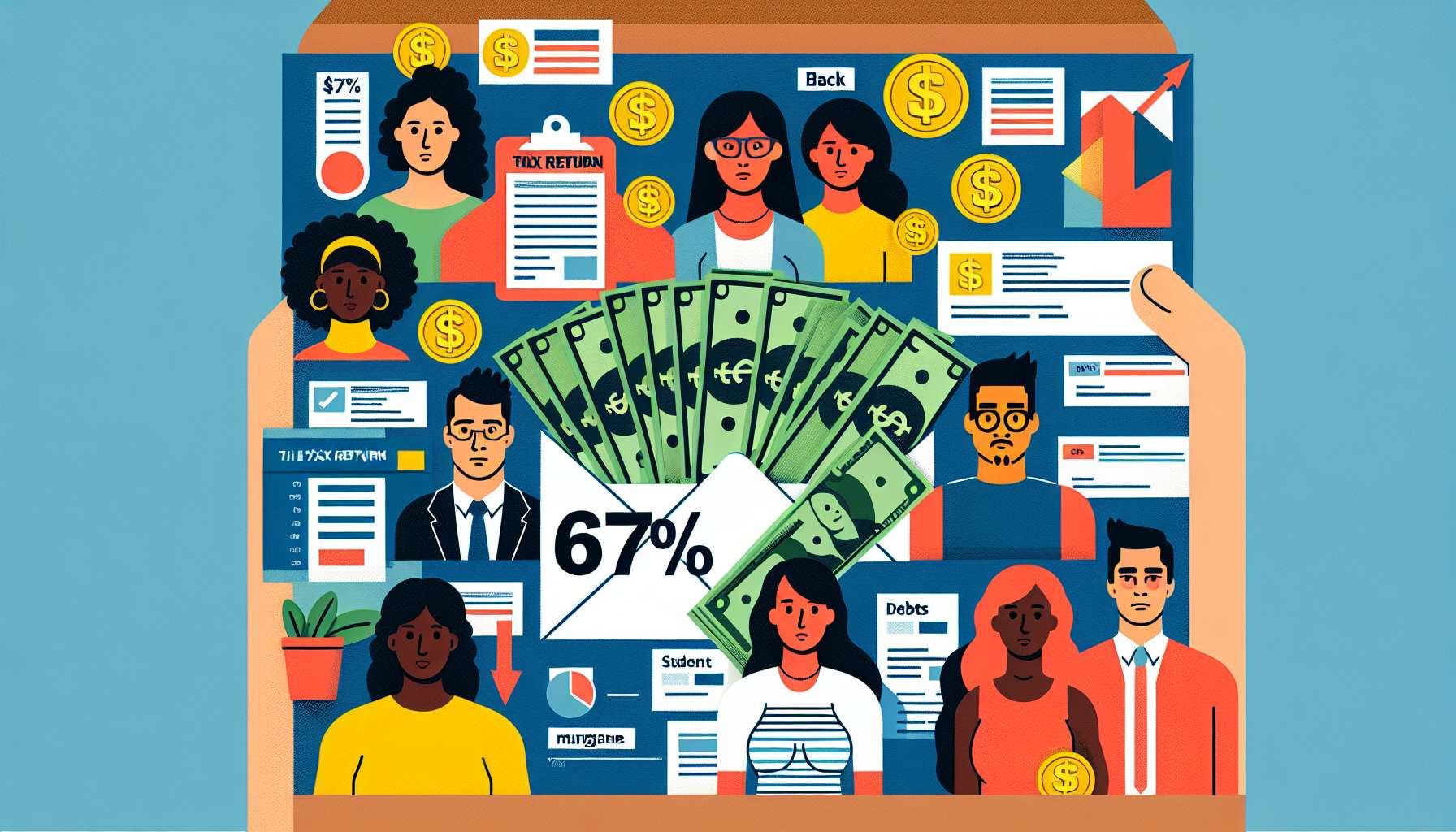 Pesquisa revela que 67% dos contribuintes planejam utilizar restituição do Imposto de Renda para pagamento de dívidas, destacando prioridade nas finanças pessoais e alívio em compromissos financeiros pendentes