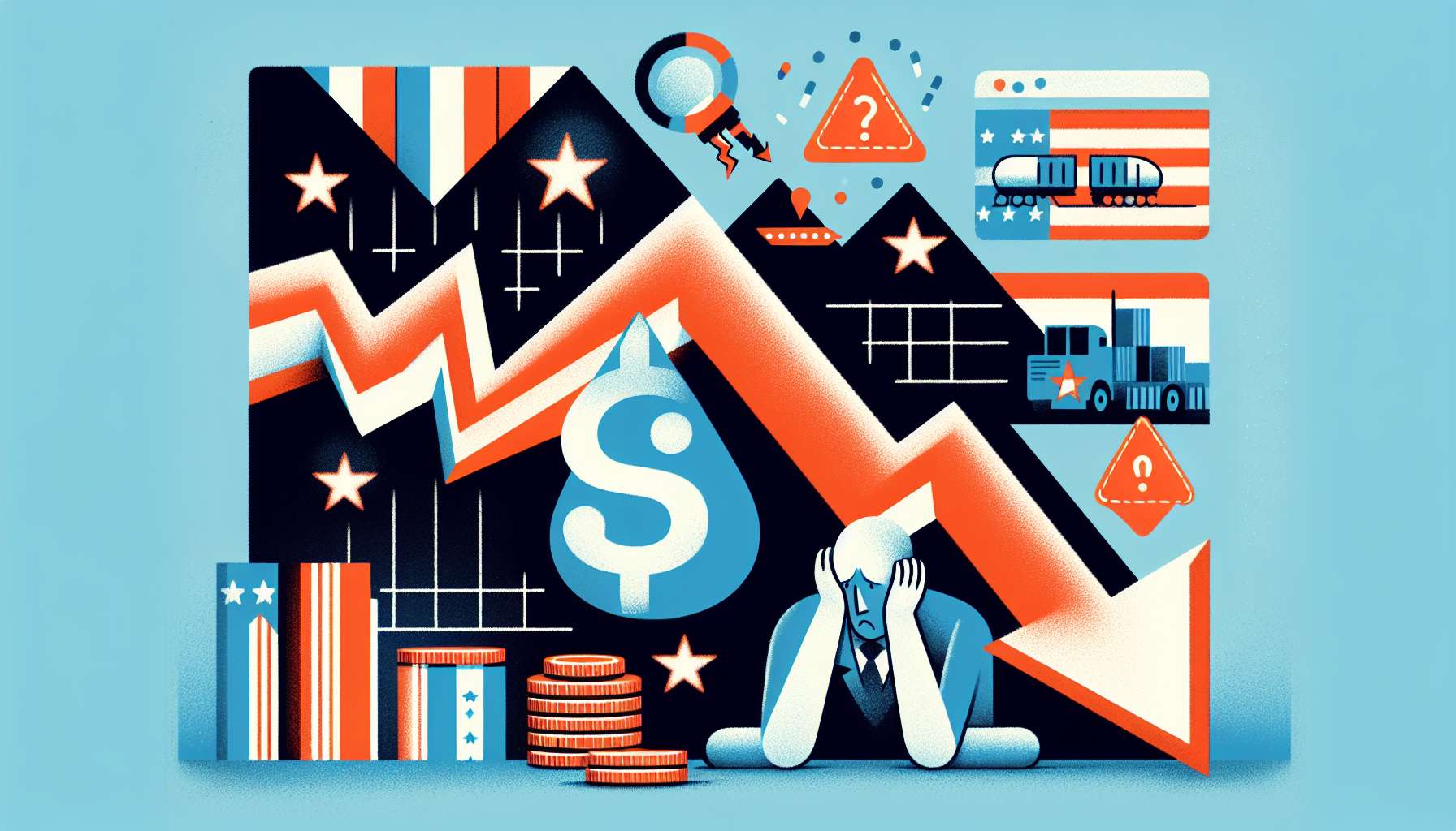 Recuo Econômico nos EUA em Meio a Preocupações com Tarifas desde 2022