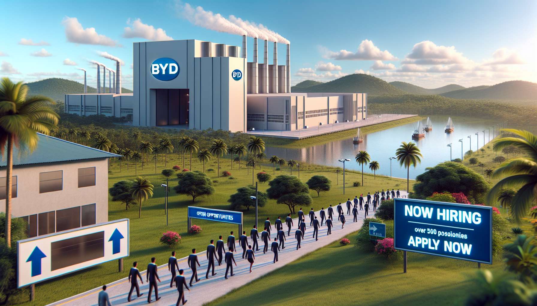 BYD oferece mais de 500 vagas em nova fábrica na Bahia: veja como se inscrever