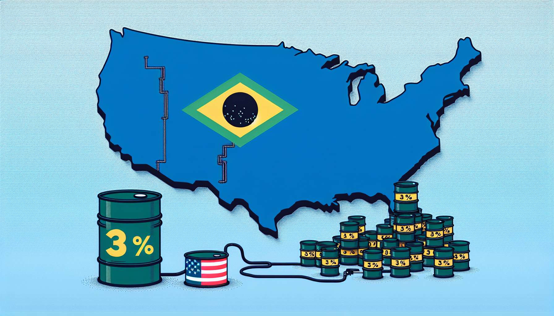 EUA importam menos de 3% do petróleo do Brasil