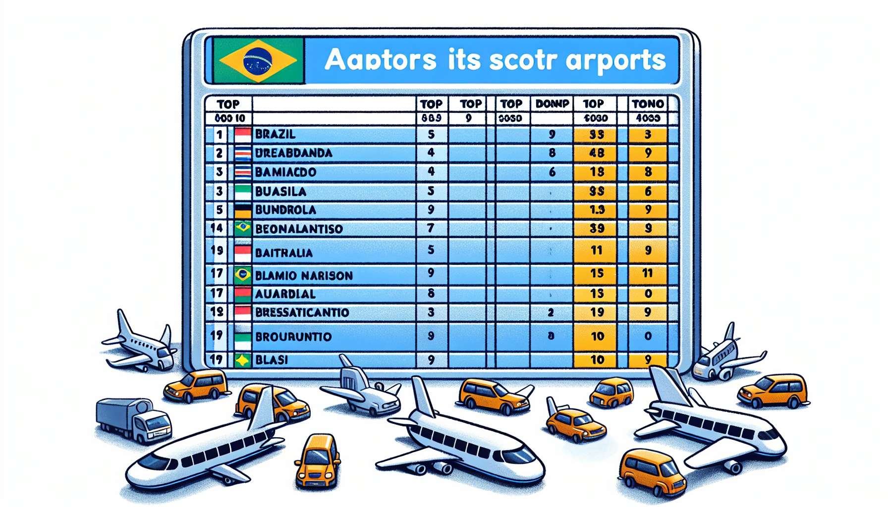 Desempenho dos aeroportos do Brasil piora, mas um ainda figura no top 10