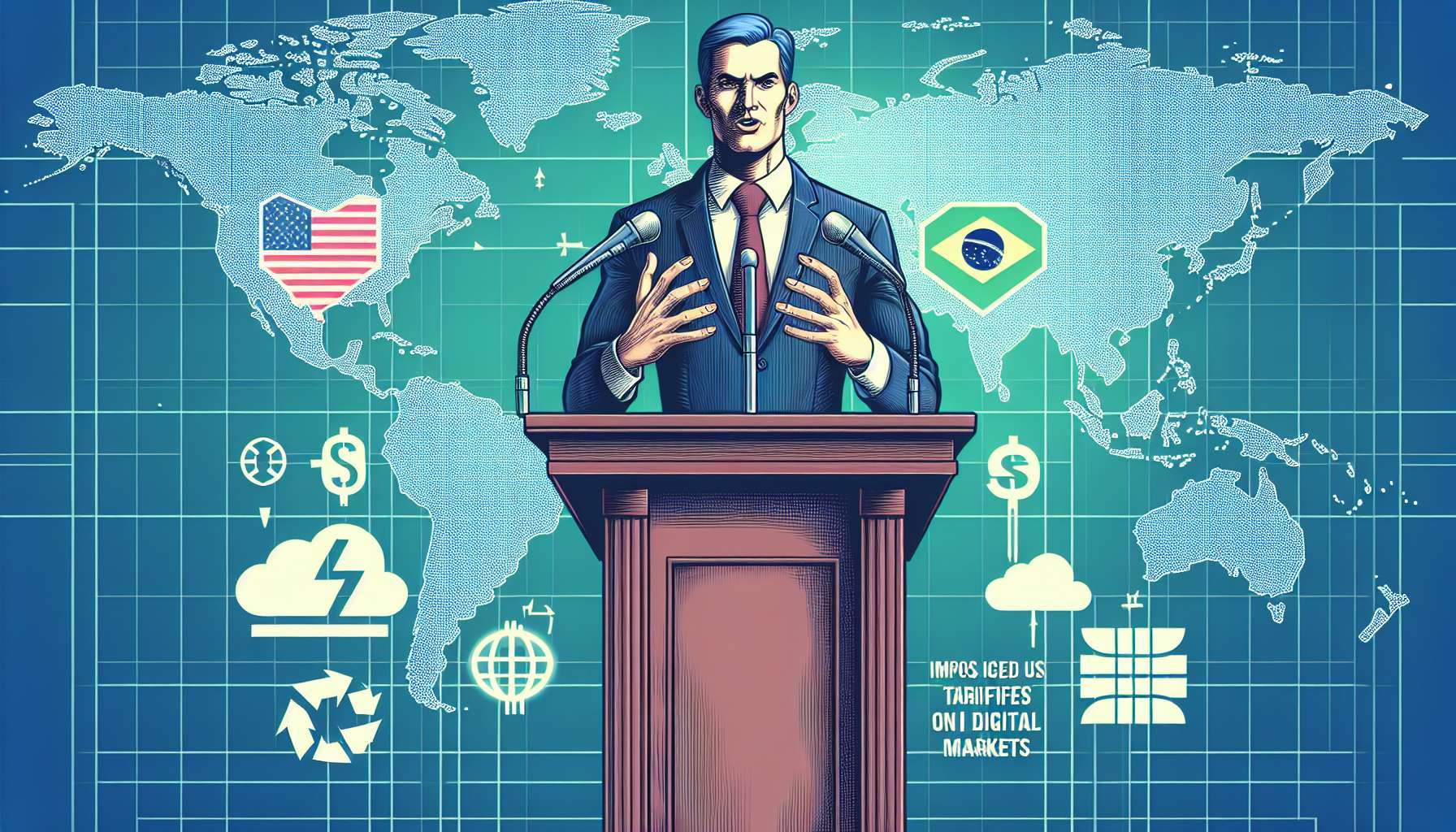 Trump planeja novas tarifas a países que regulam mercados digitais dos EUA