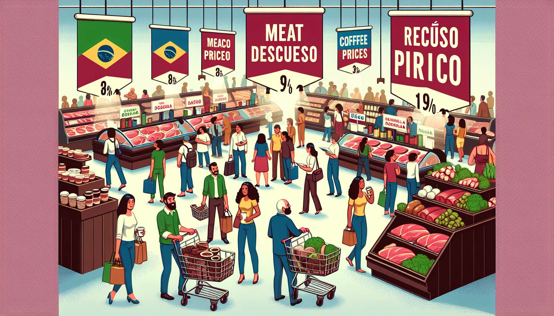 Tarifaço reduz preços da carne e do café no varejo brasileiro, aponta pesquisa